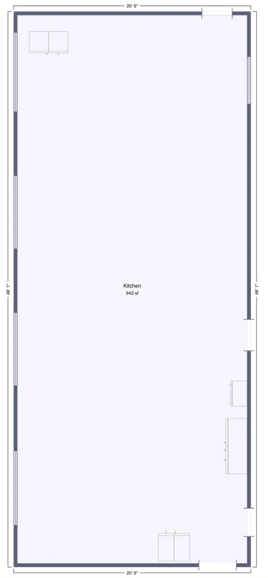 Floor plan of the Lawrence hall