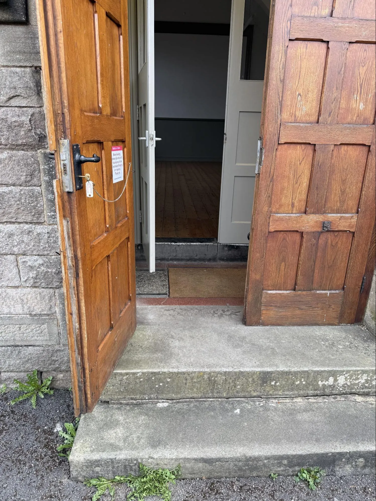 Stanage Hall main outside doors